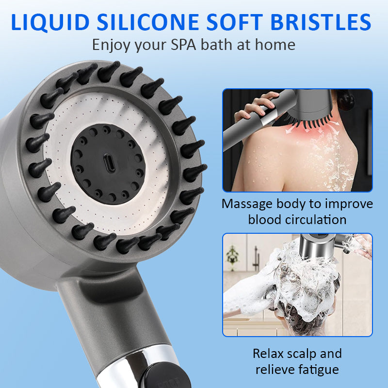9-Piece High-Pressure Shower Set with Adjustable Massage & Built-In Filter