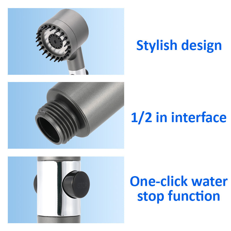 9-Piece High-Pressure Shower Set with Adjustable Massage & Built-In Filter