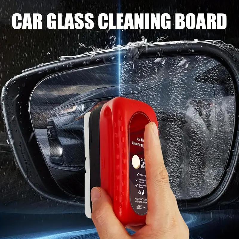 Multifunctional Car Cleaning Brush Car Windshield Side Window Cleaning Tool Car Wash Accessories Car Stuff Homonth Car Glass Oil Film Remover