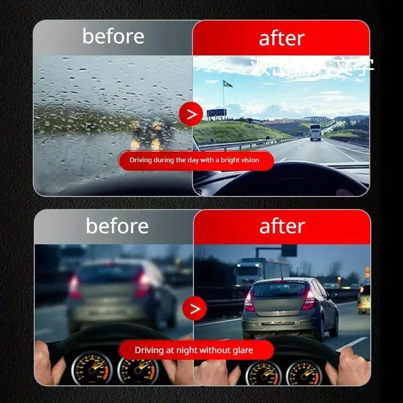 Multifunctional Car Cleaning Brush Car Windshield Side Window Cleaning Tool Car Wash Accessories Car Stuff Homonth Car Glass Oil Film Remover