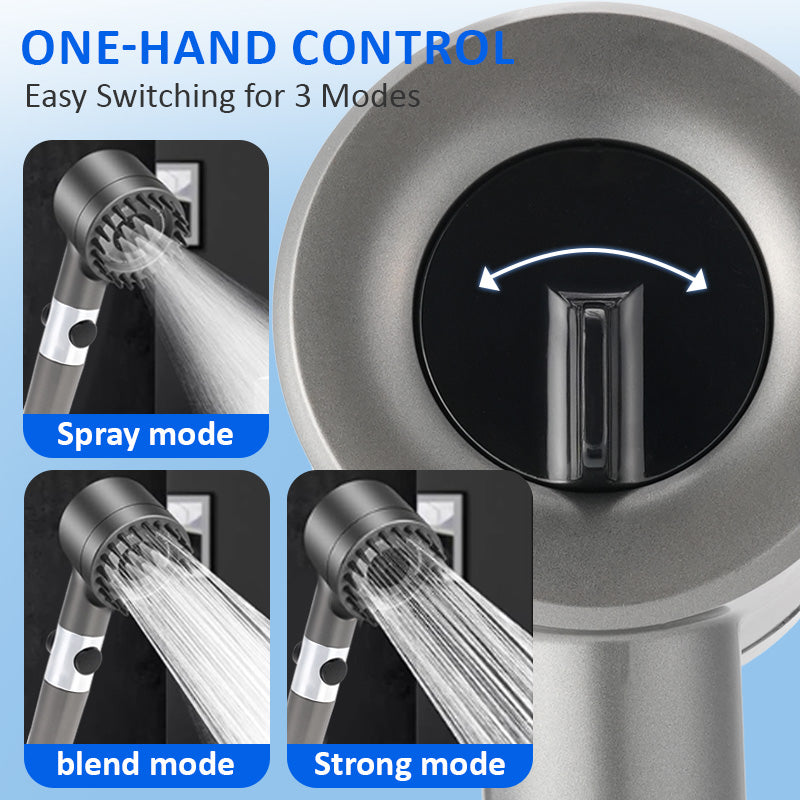 9-Piece High-Pressure Shower Set with Adjustable Massage & Built-In Filter