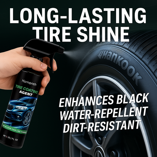 Homonth Car Tire Polish Cleaner Tire Cleaning Stain Removal Anti Aging Restoration Polish