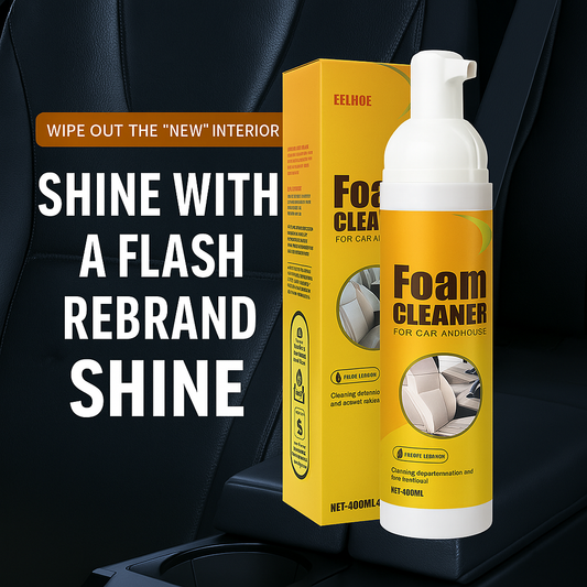 [Upgraded Version]Car Interior Foam Cleaner Interior Leather Seat Plastic Ceiling Decontamination Maintenance Cleaner